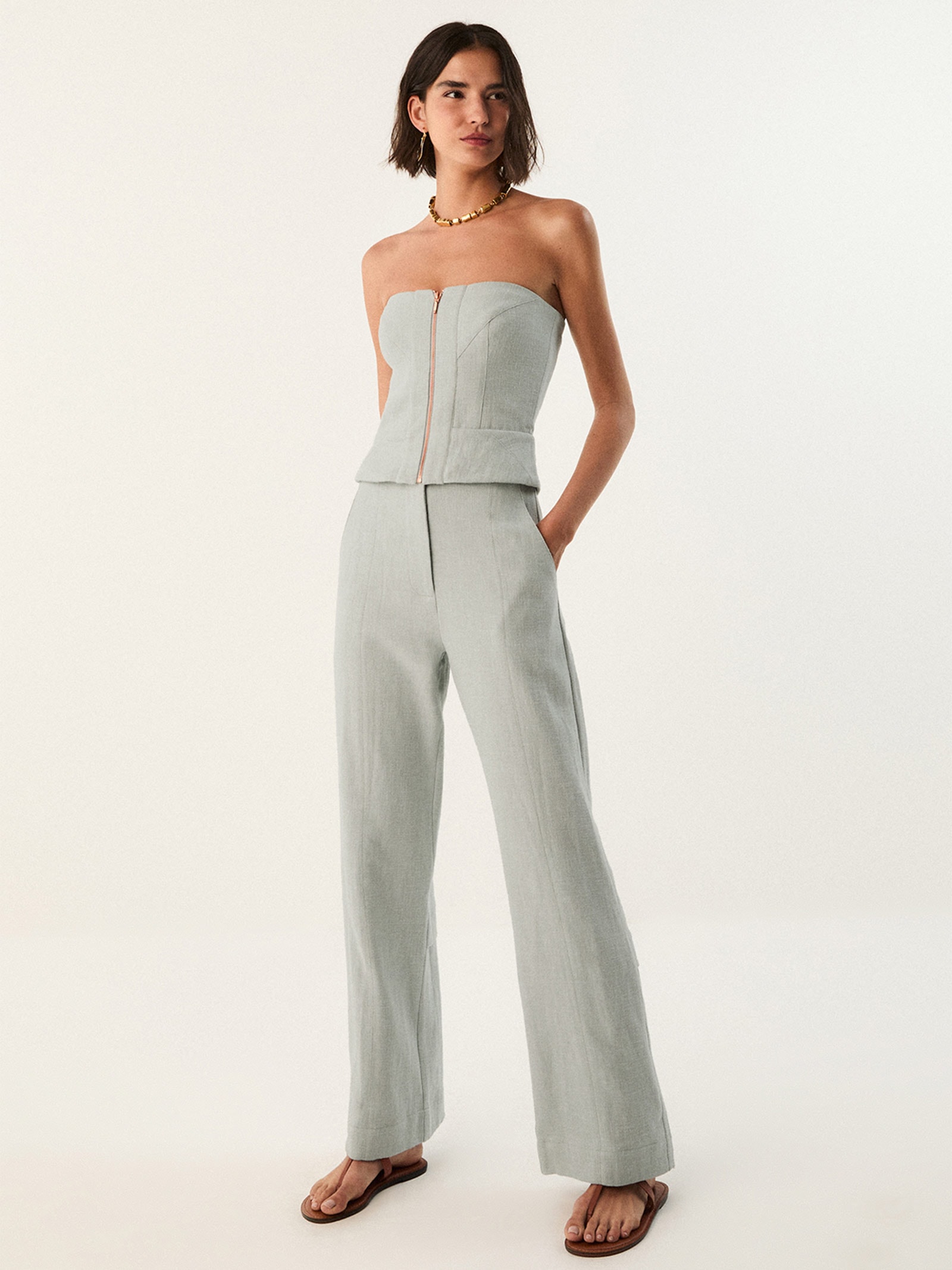 Calça Feminina Bruna Cinza Vix