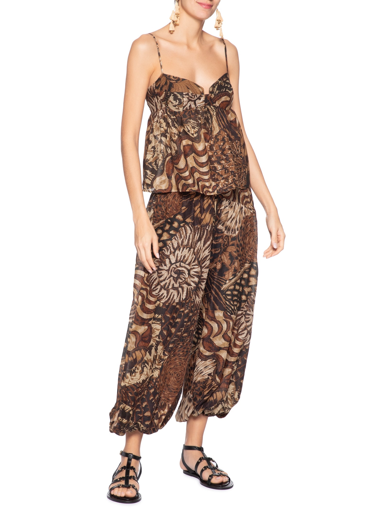 Calça Feminina Camu Marrom Farm