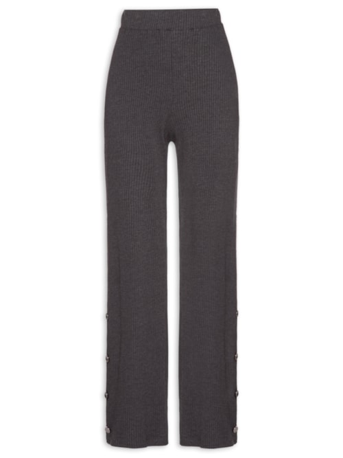 Calça Feminina Canelada – Cinza