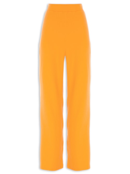 Calça Feminina Canelada – Laranja