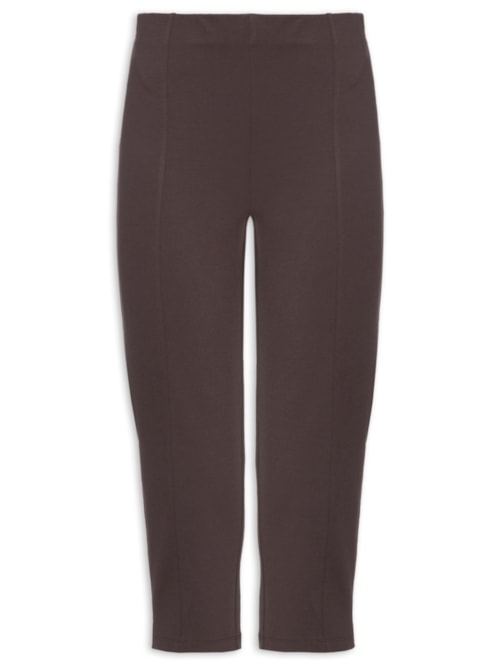 Calça Feminina Capri Cintura Alta - Marrom