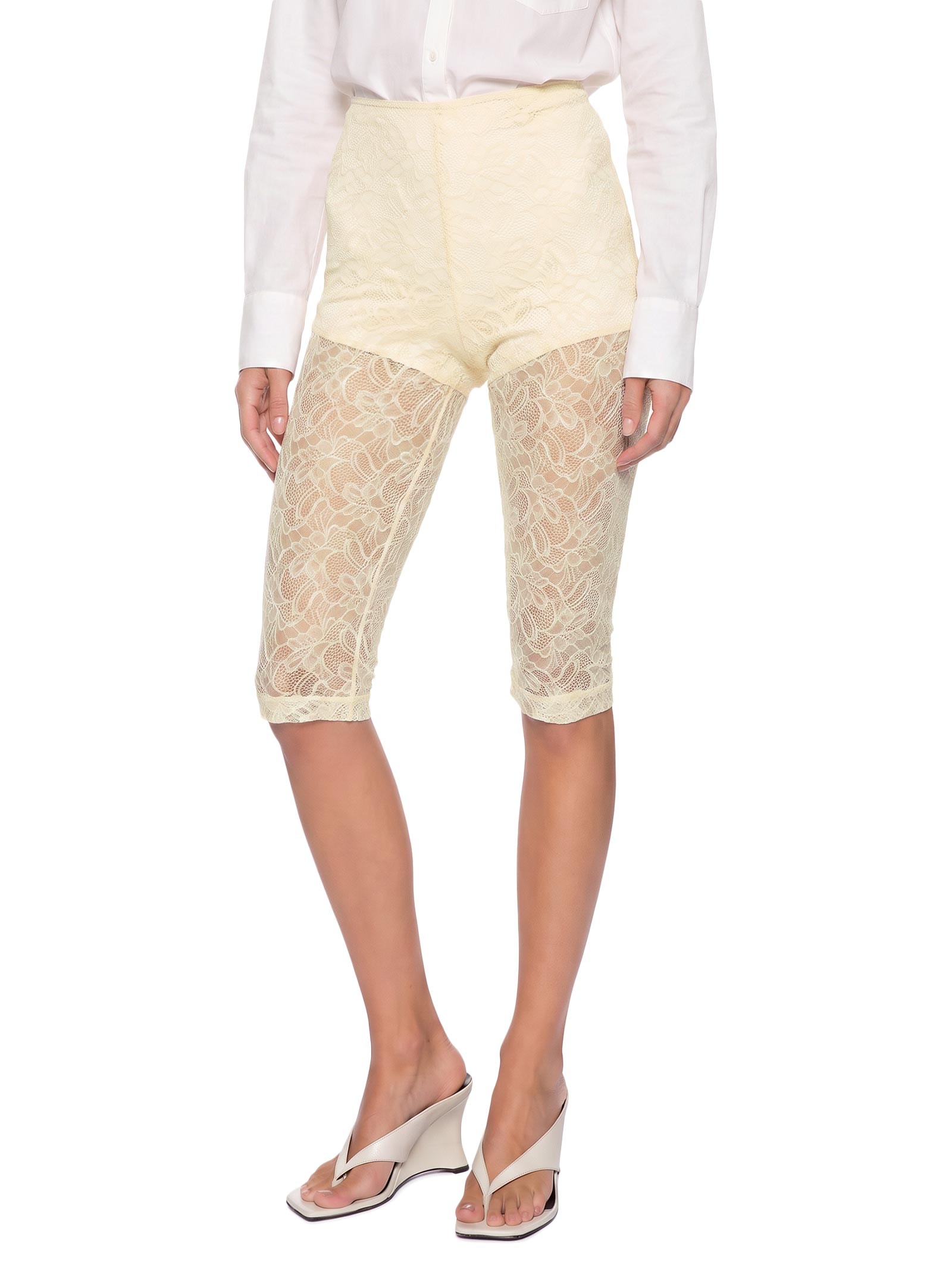 Calça Feminina Capri De Renda Off White My Favorite