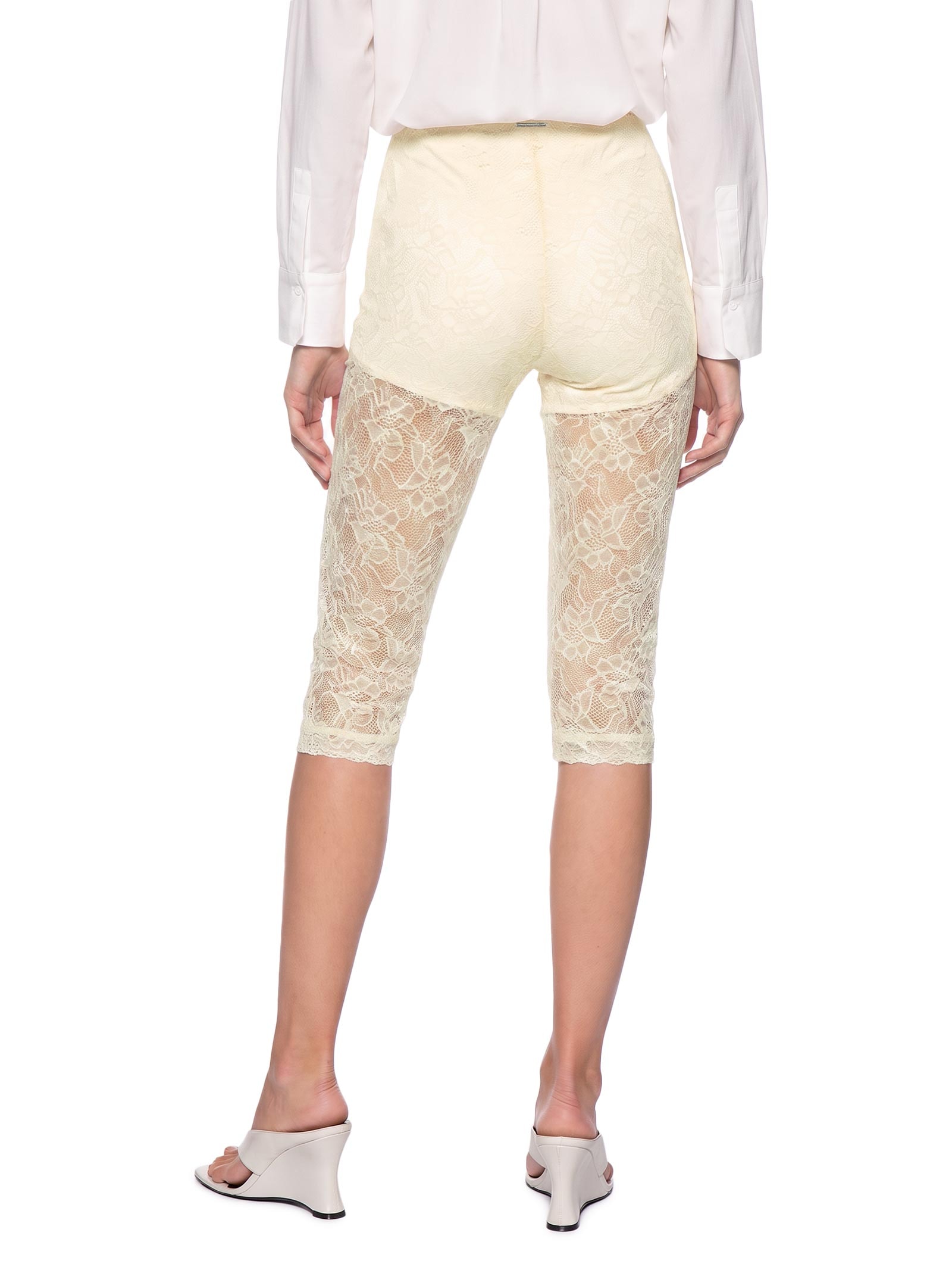 Calça Feminina Capri De Renda Off White My Favorite