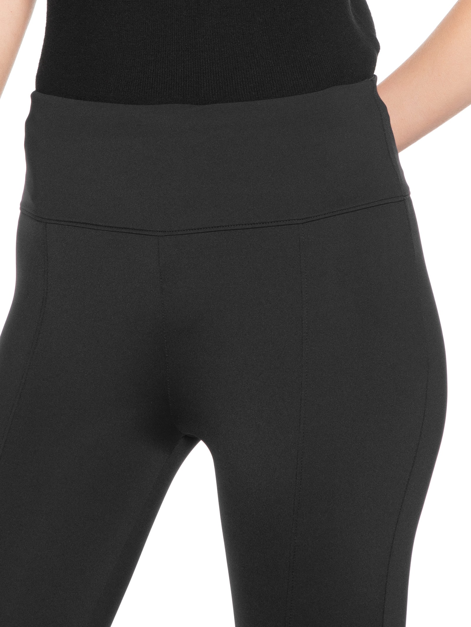 Calça Feminina Capri Em Malha Preto '2Essential