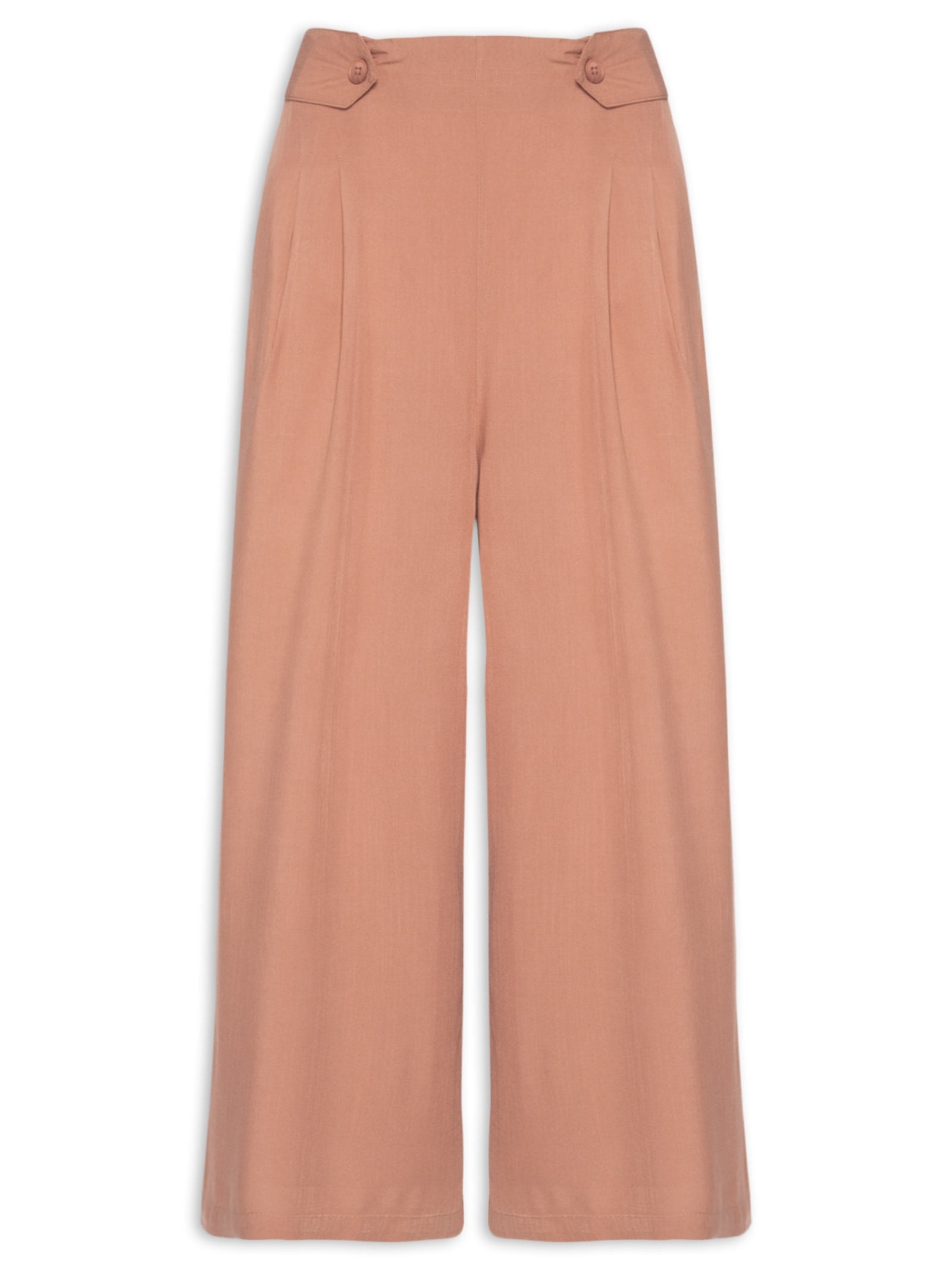 Calça Feminina Capri Marrom Basiq