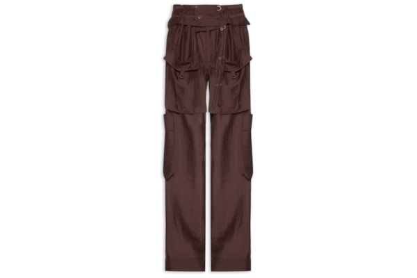 Calça Feminina Cargo Bolsos - Marrom