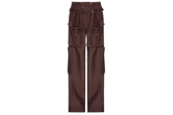 Calça Feminina Cargo Bolsos - Marrom