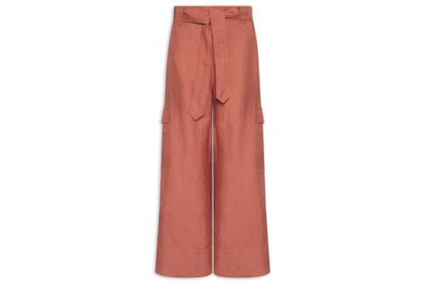 Calça Feminina Cargo Madeira - Laranja