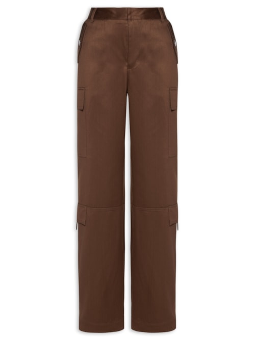 Calça Feminina Cargo – Marrom