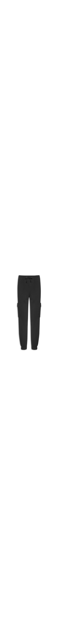Calça Feminina Cargo Moletom - Preto