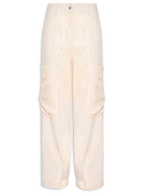 Calça Feminina Cargo Recortes Tess – Bege