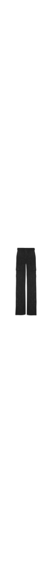 Calça Feminina Cargo Tricot - Preto
