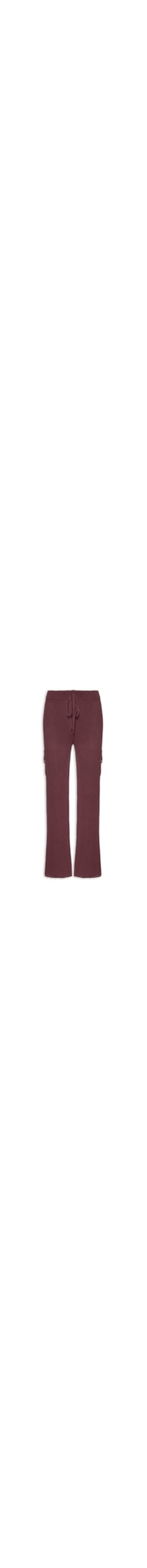 Calça Feminina Cargo Tricot - Vermelho