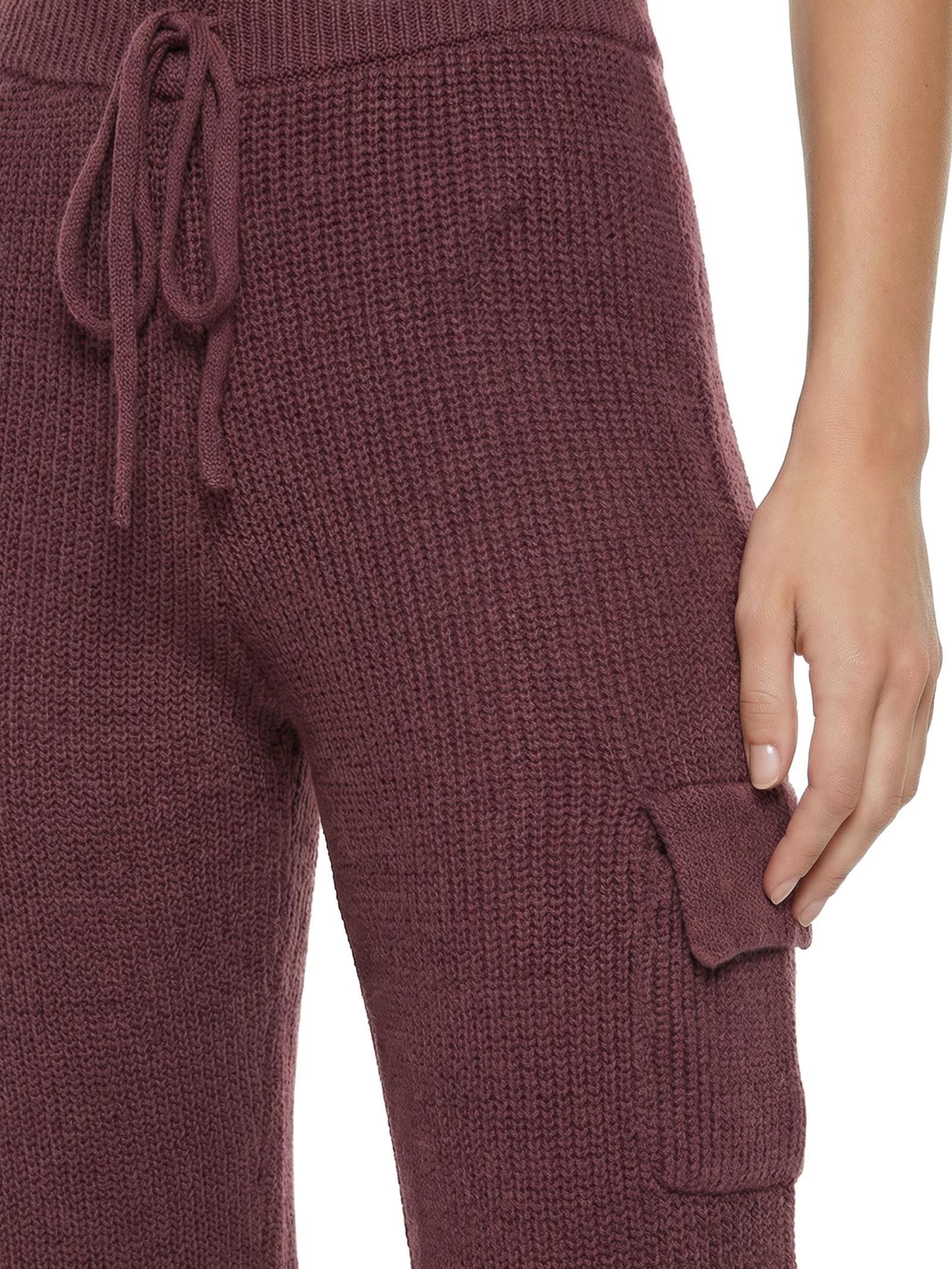 Calça Feminina Cargo Tricot Vermelho Cacay