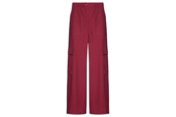 Calça Feminina Cargo - Vermelho