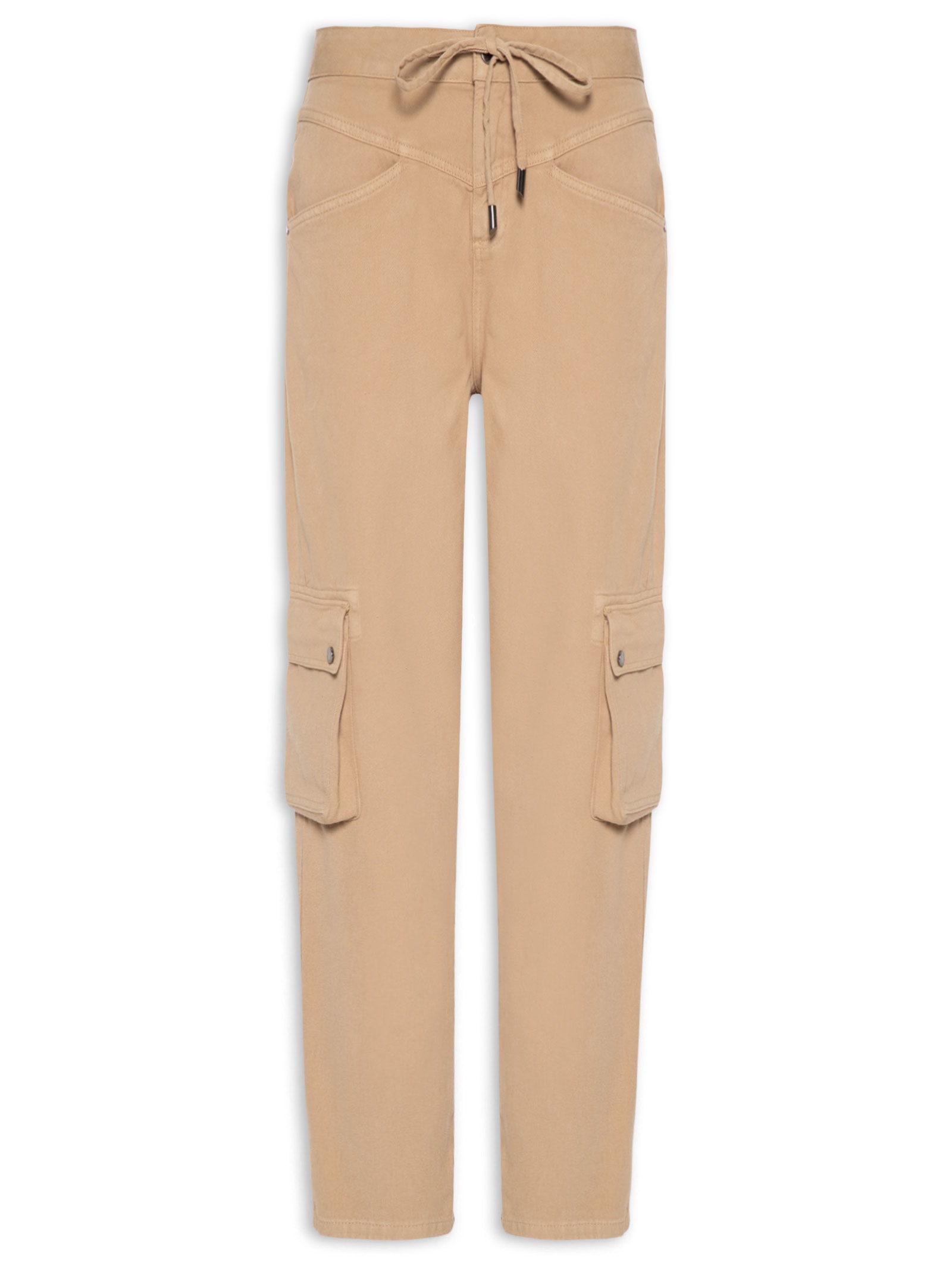 Calça Feminina Cenoura Araminta Sarja – Marrom Le Lis