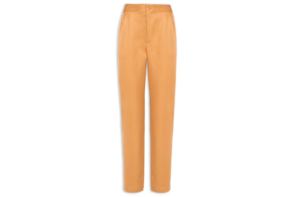 Calça Feminina Cenoura Com Bainha Dobrada - Marrom