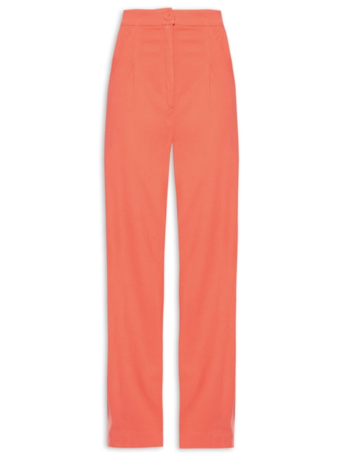 Calça Feminina Cenoura Detalhe Frente – Rosa