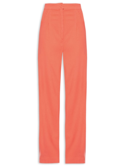 Calça Feminina Cenoura Detalhe Frente - Rosa