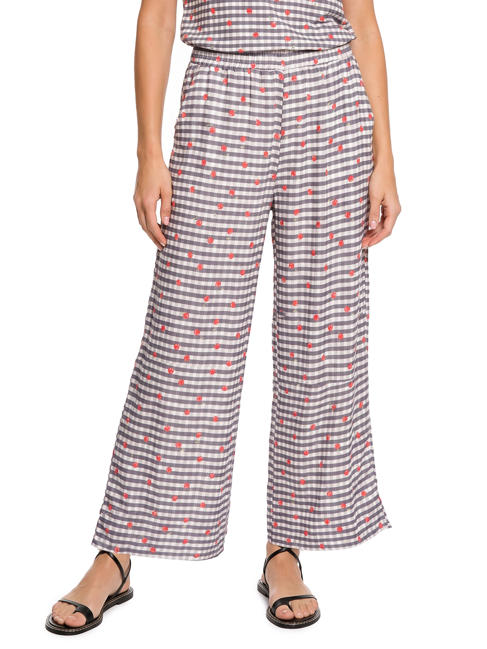 Calça Feminina Cerejinhas Azul Cantão