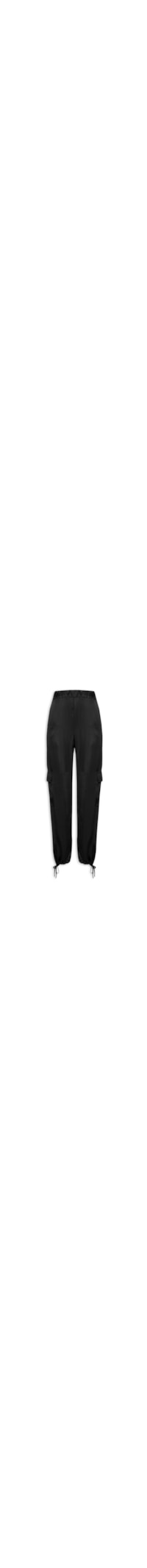 Calça Feminina Cetim Jogger - Preto