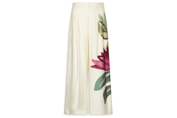 Calça Feminina Chita Pintada - Bege