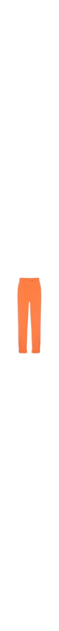 Calça Feminina Cintura Alta Baloon Em Crepe - Laranja