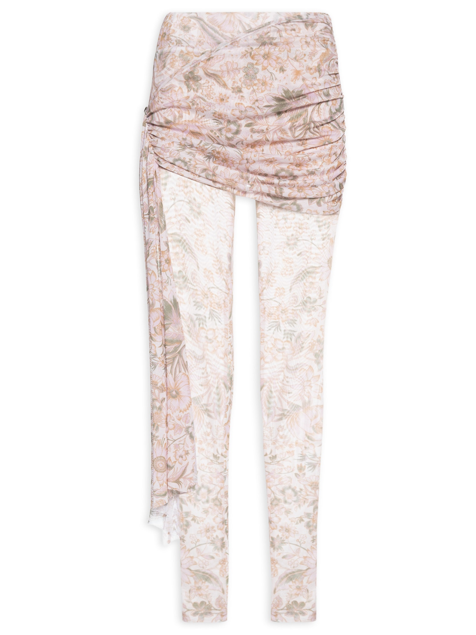Calça Feminina Cintura Alta com Sobreposição Rosa '2Essential