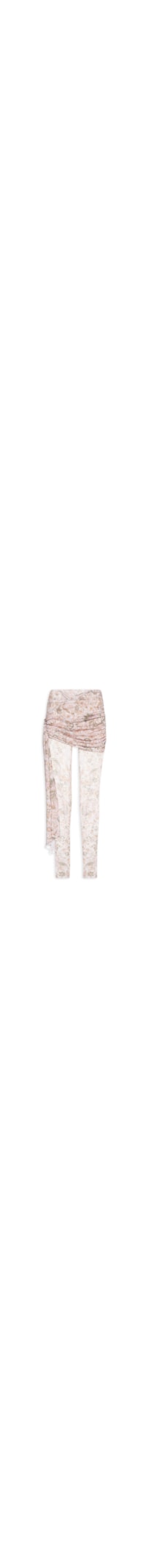 Calça Feminina Cintura Alta com Sobreposição - Rosa