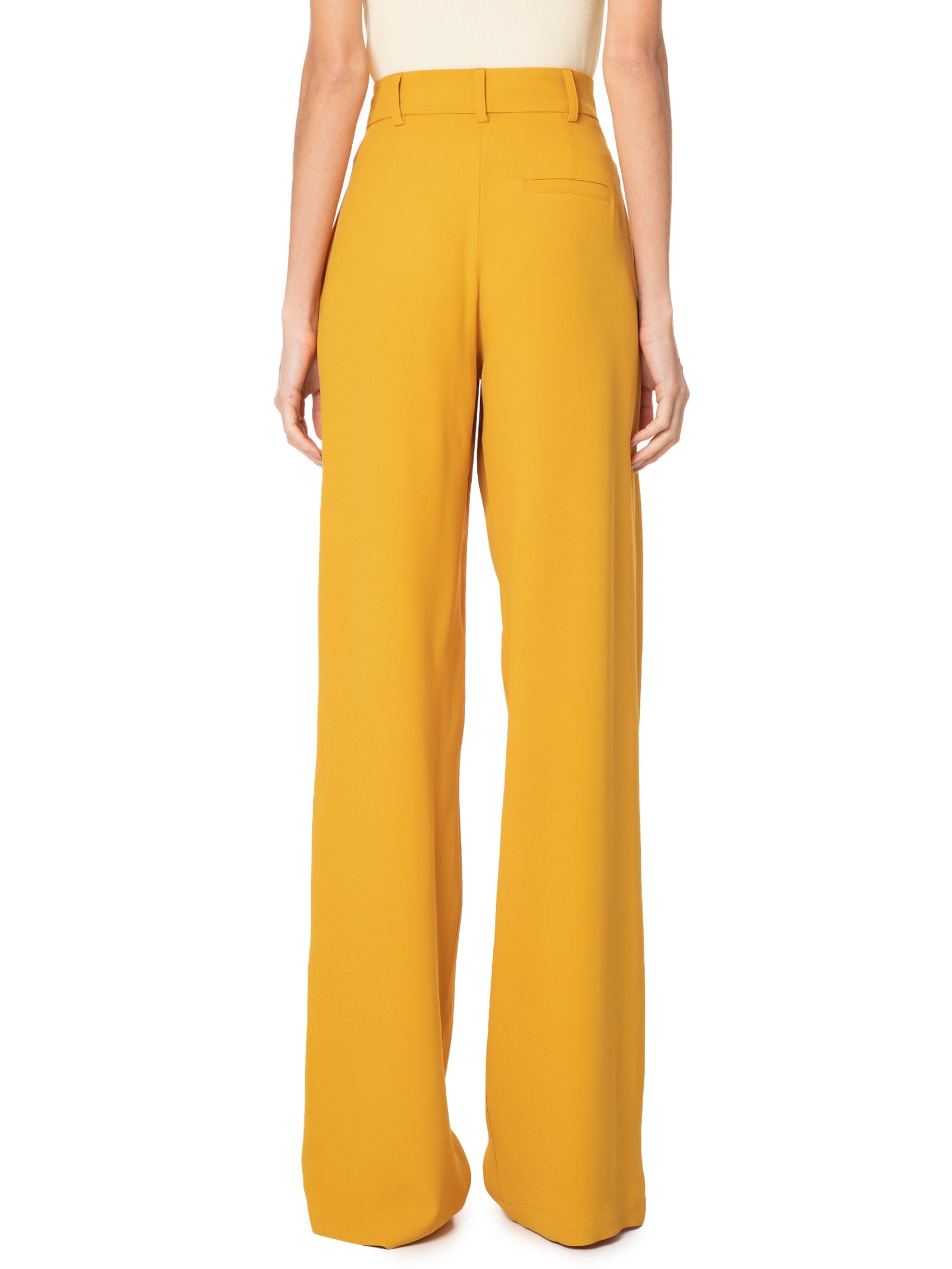 Calça Feminina Cintura Alta Wide Leg Amarelo '2Essential