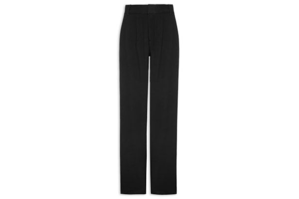 Calça Feminina Cintura Alta Wide Leg - Preto