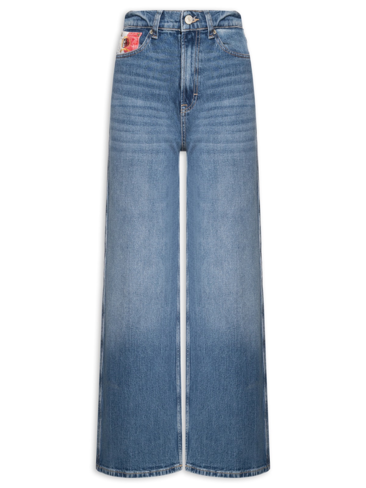 Vista 2 Calça Feminina Claire Rwb BI5135 AZUL AZUL