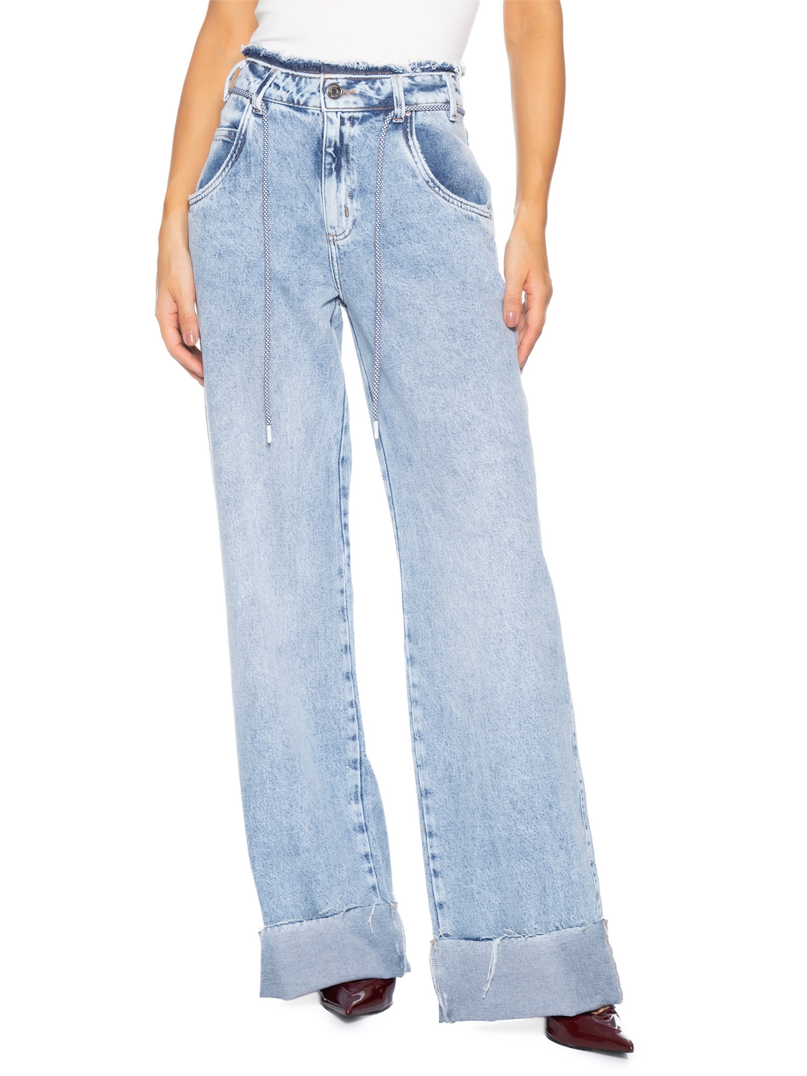 Calça Feminina Clara Azul P7 Jeans