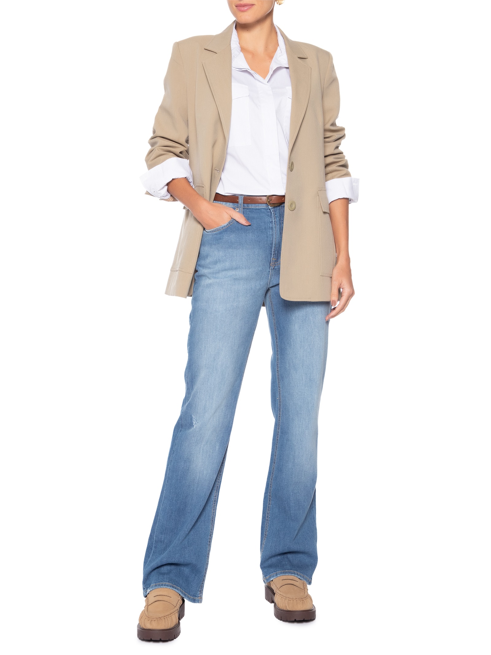 Calça Feminina Cleo Mid Bootcut Azul Tommy Jeans