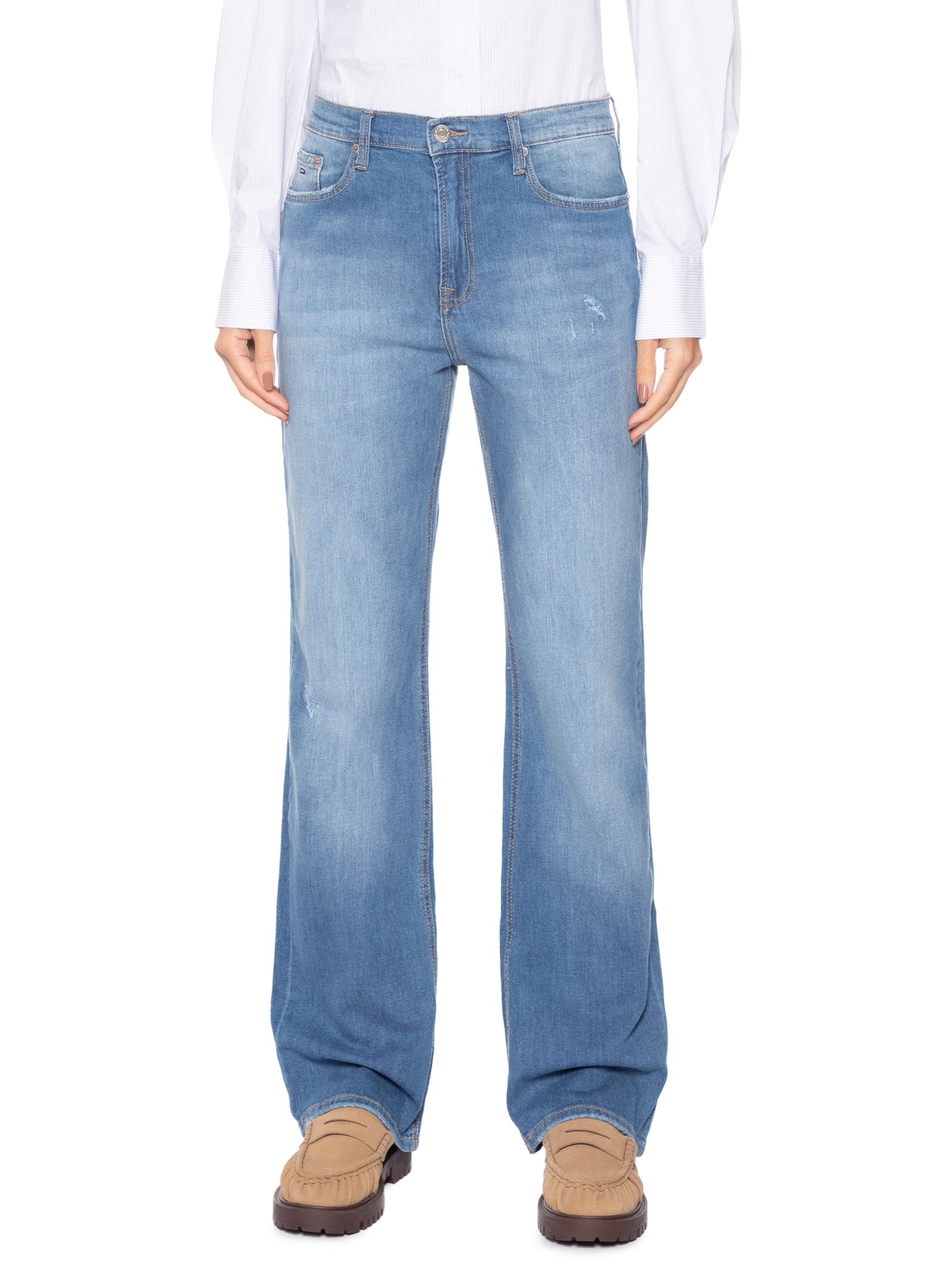 Calça Feminina Cleo Mid Bootcut Azul Tommy Jeans