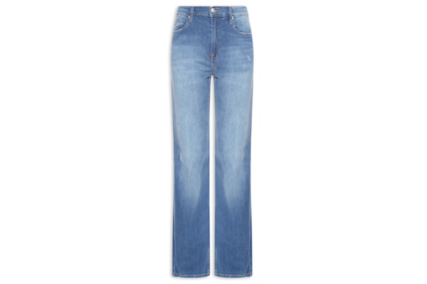 Calça Feminina Cleo Mid Bootcut - Azul