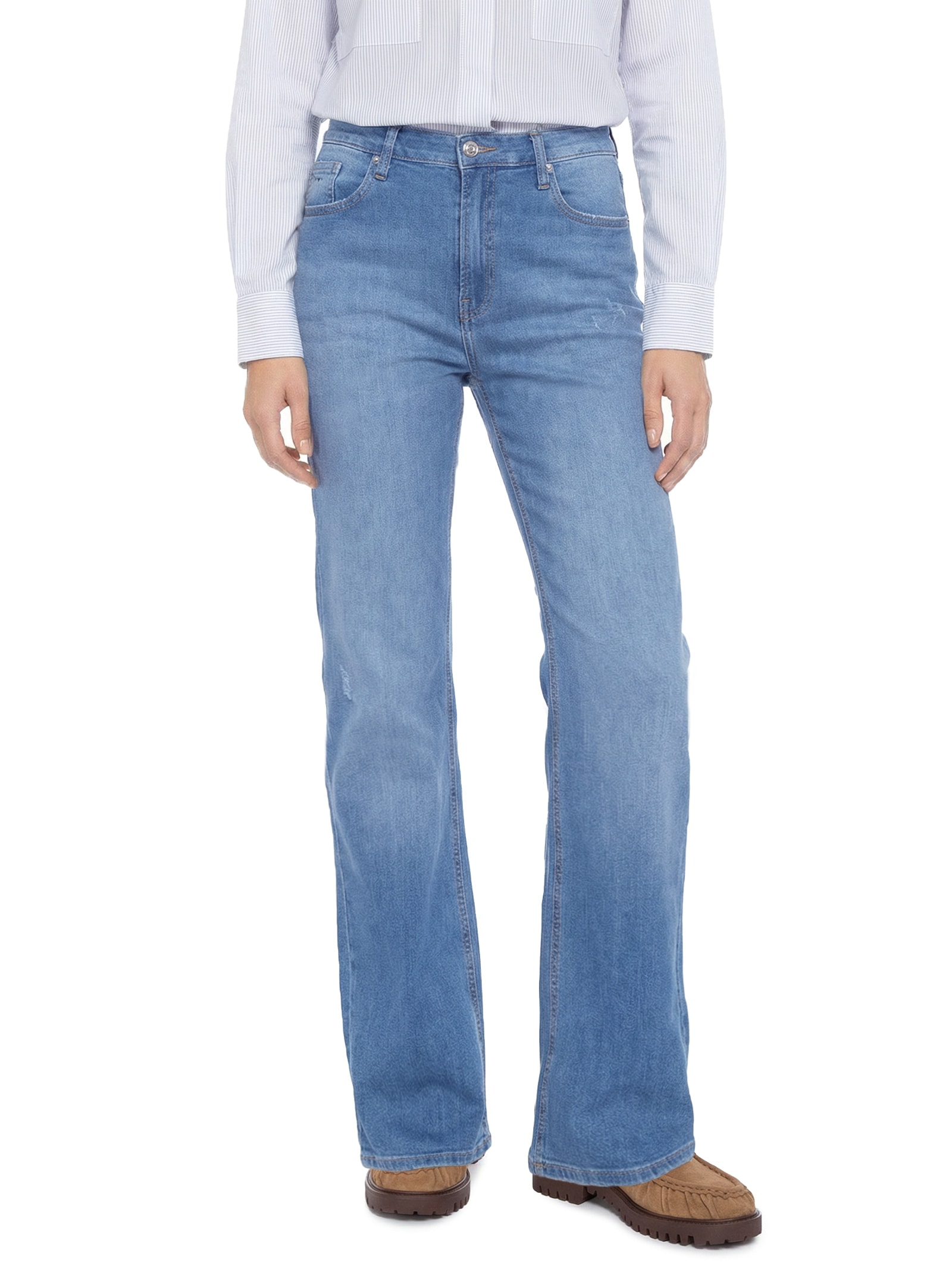 Calça Feminina Cleo Mid Bootcut Azul Tommy Jeans