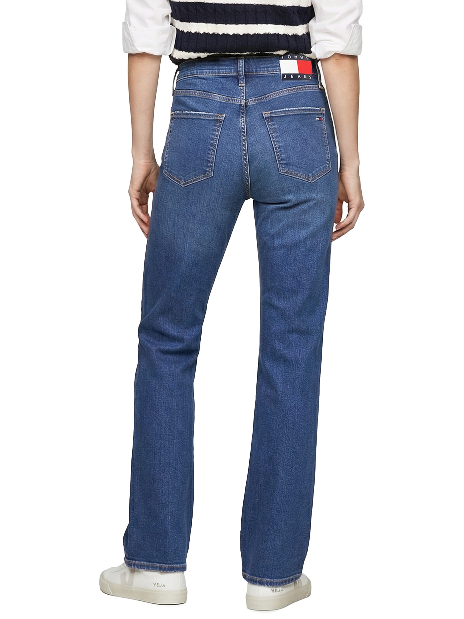 Calça Feminina Cleo Mid Bootcut BI0152 Azul Tommy Jeans