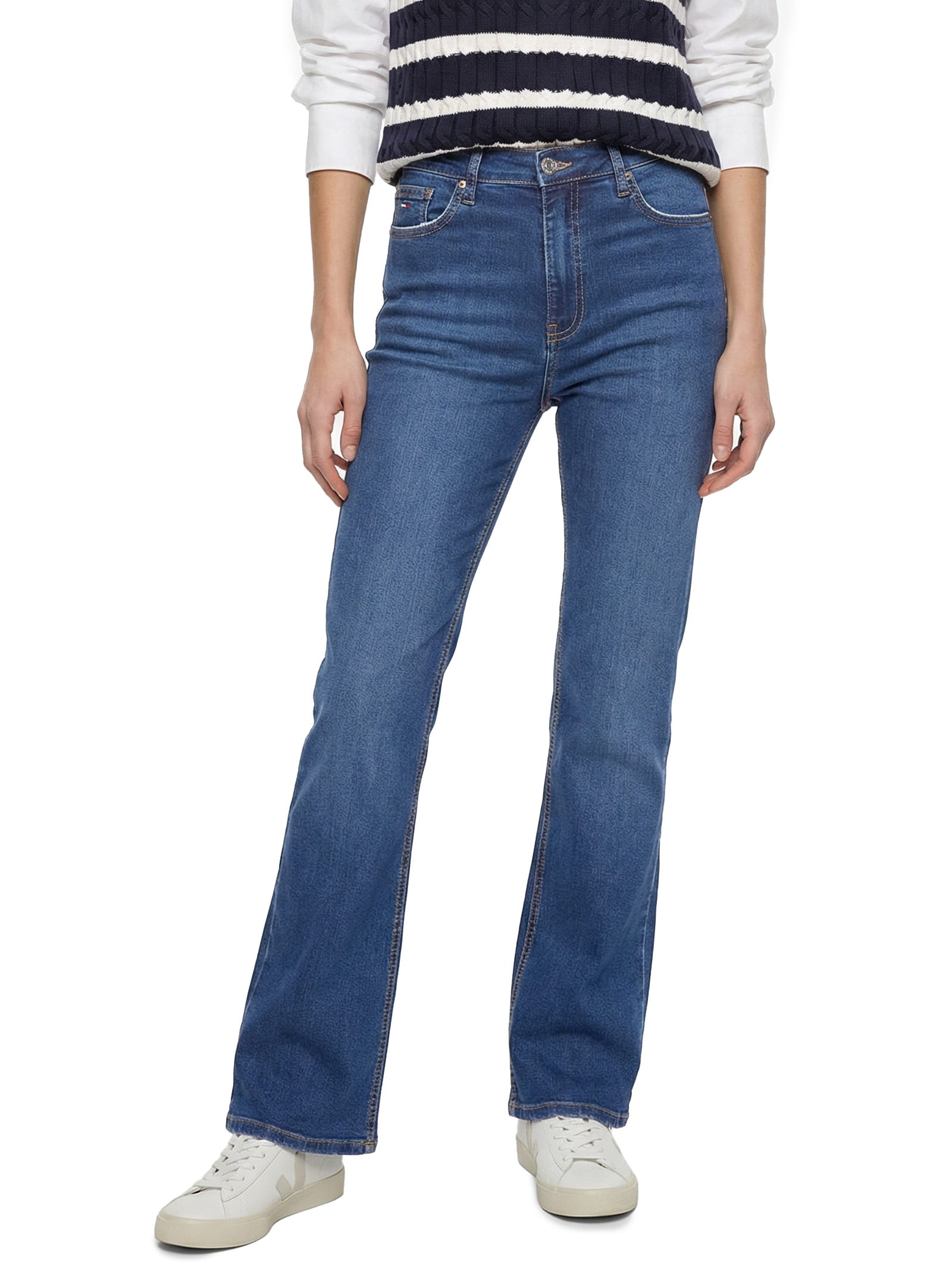 Calça Feminina Cleo Mid Bootcut BI0152 Azul Tommy Jeans
