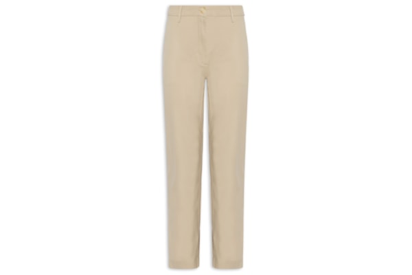 Calça Feminina Co Twill Slim Chino - Bege