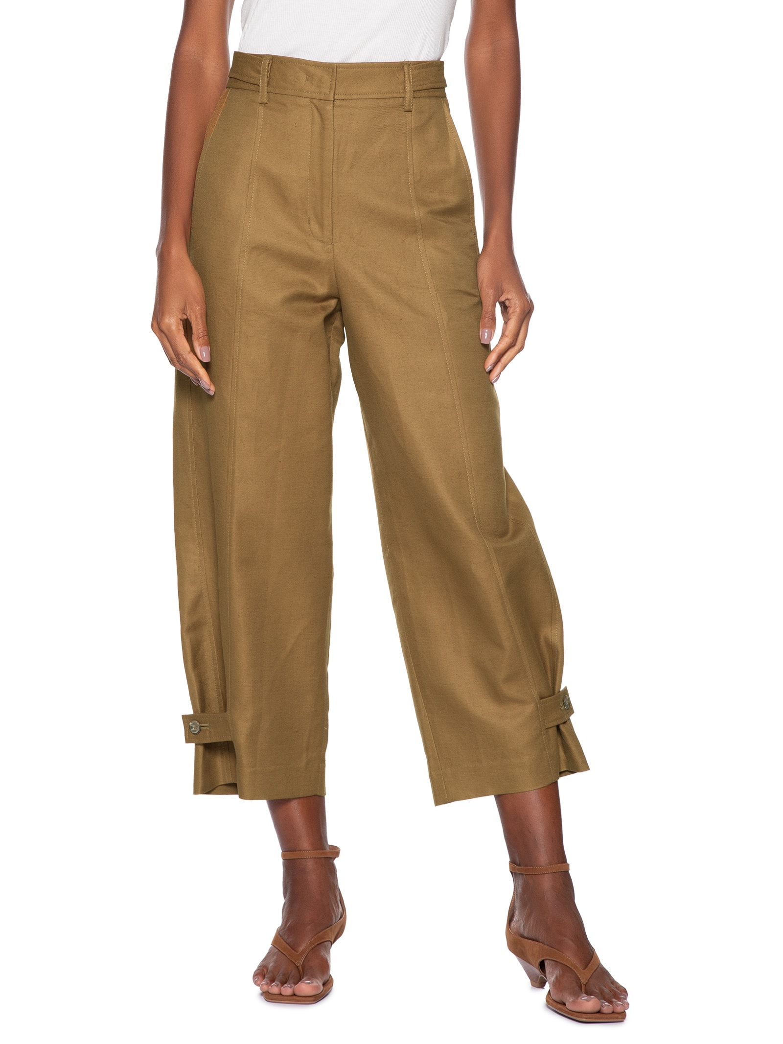 Calça Feminina Com Aletas Antique Verde Animale