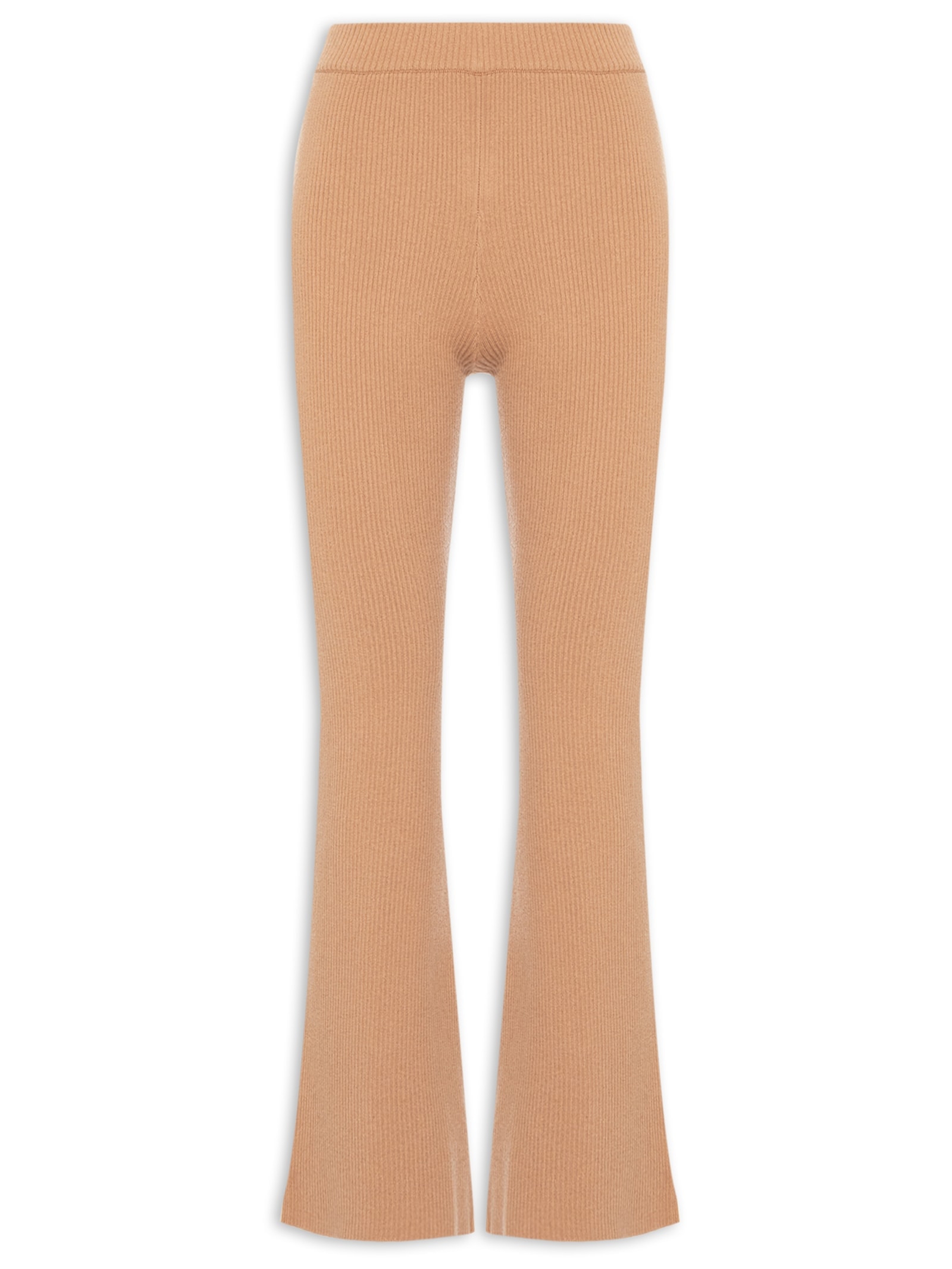 Calça Feminina Com Blend de Lã e Cashmere Bege '2Essential
