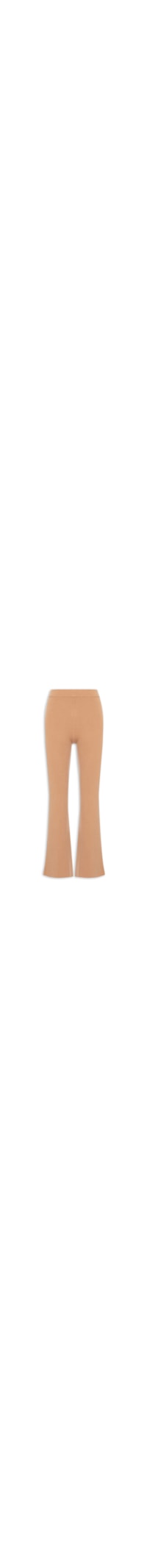 Calça Feminina Com Blend de Lã e Cashmere - Bege