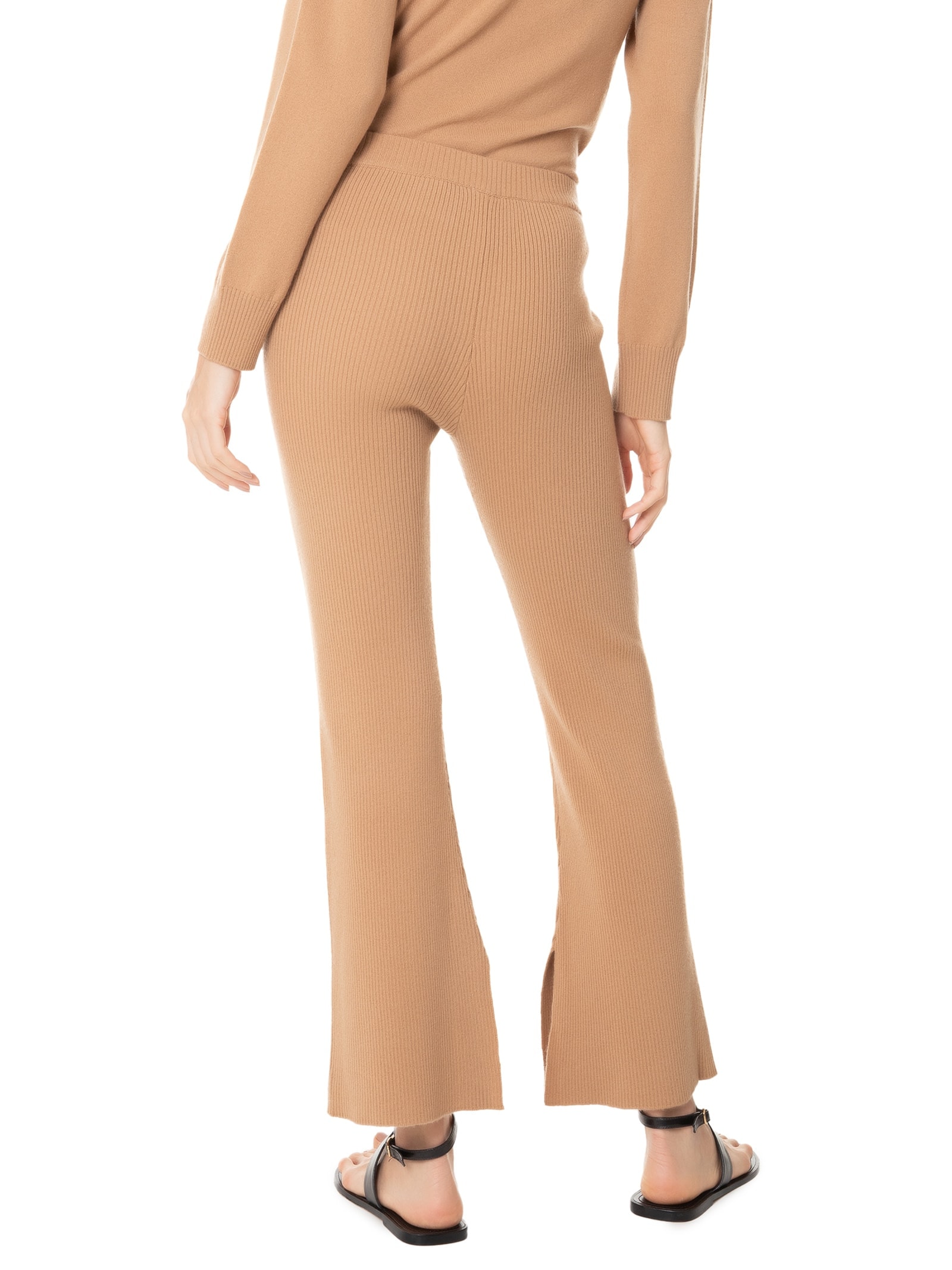 Calça Feminina Com Blend de Lã e Cashmere Bege '2Essential