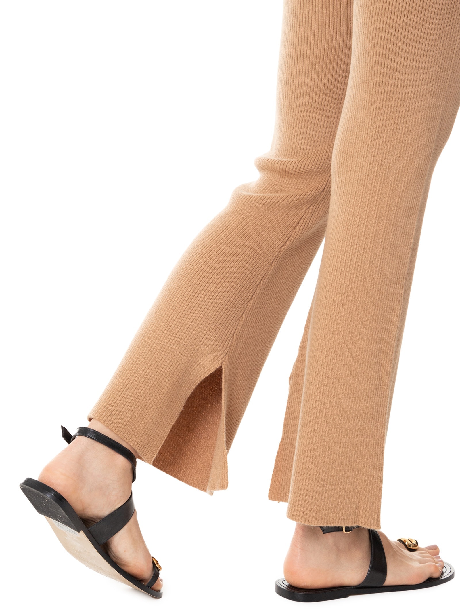 Calça Feminina Com Blend de Lã e Cashmere Bege '2Essential