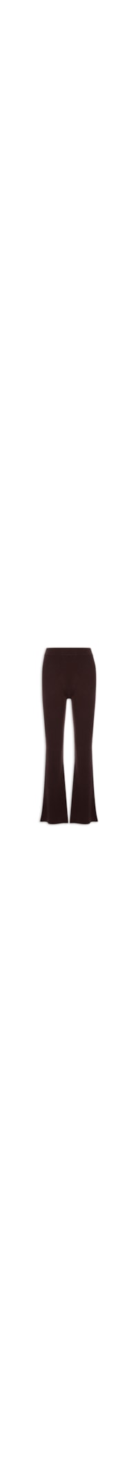 Calça Feminina Com Blend de Lã e Cashmere - Marrom