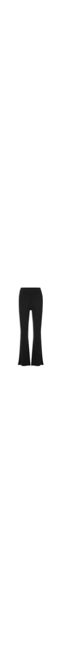 Calça Feminina Com Blend de Lã e Cashmere - Preto