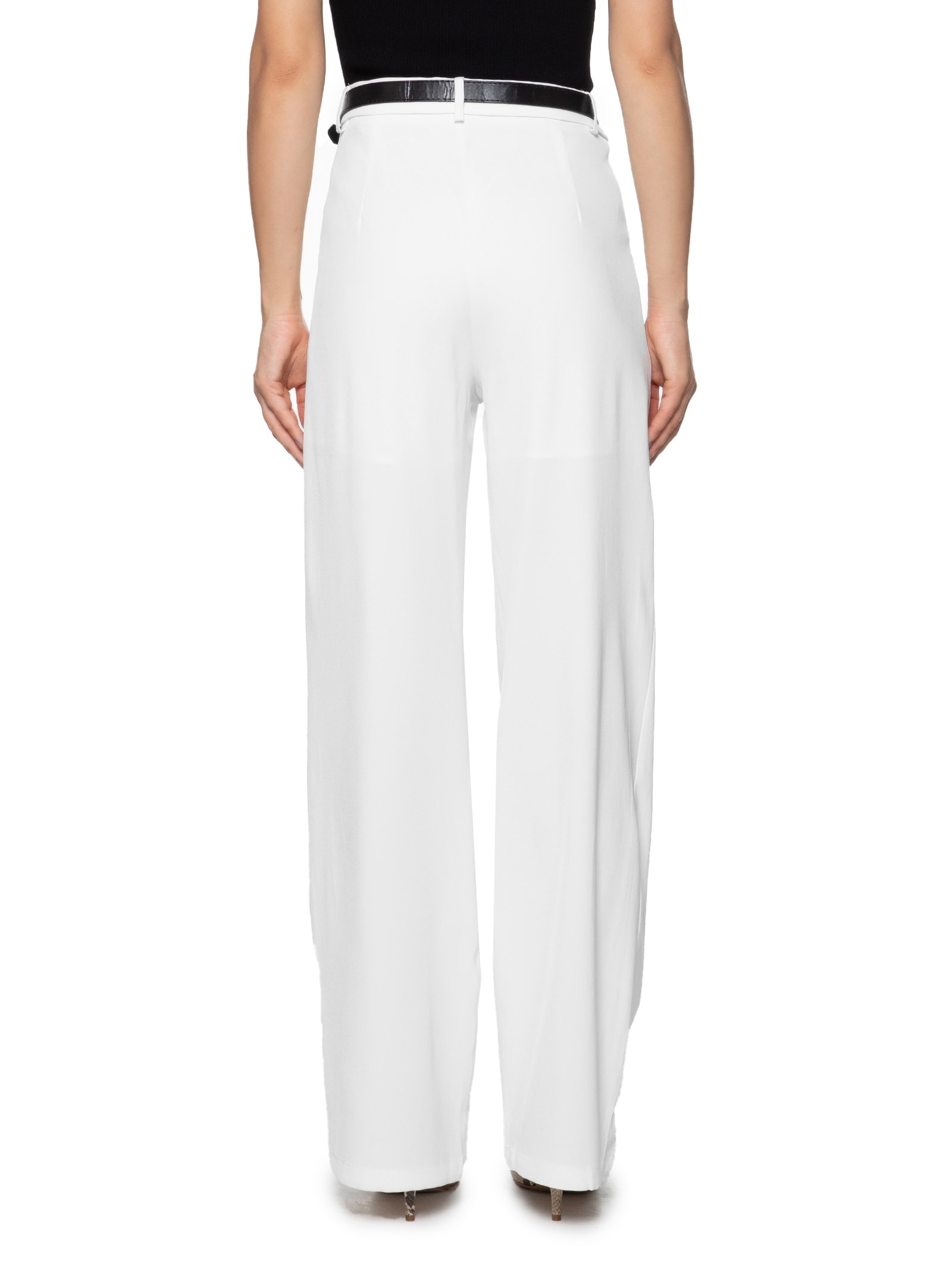 Calça Feminina Com Cinto Branco Market 33