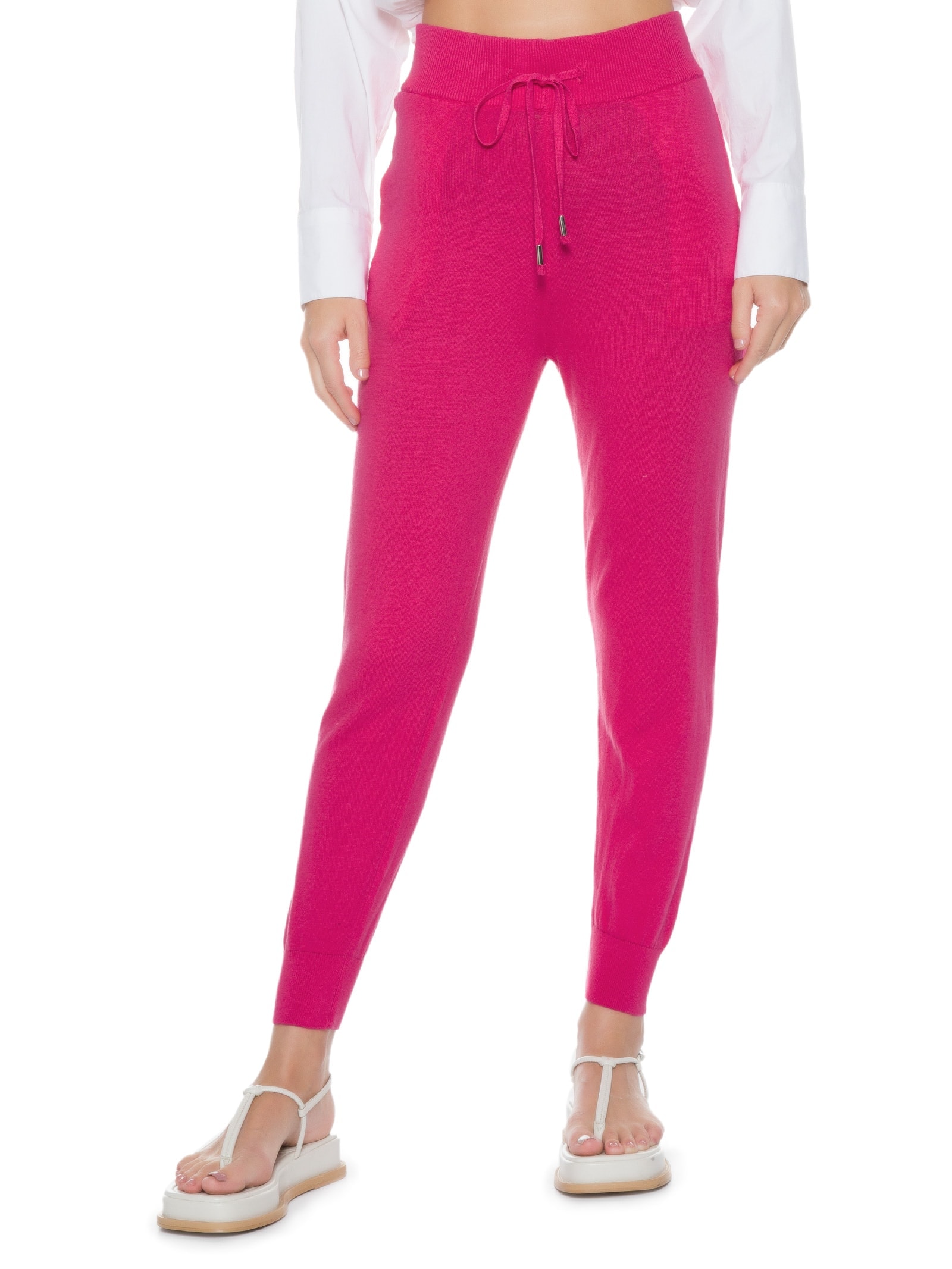 Calça Feminina Com Cordão Rosa Hering