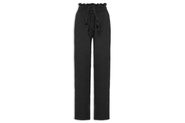 Calça Feminina Com Cós Triplo - Preto